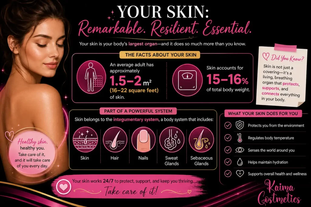 body system that includes the skin